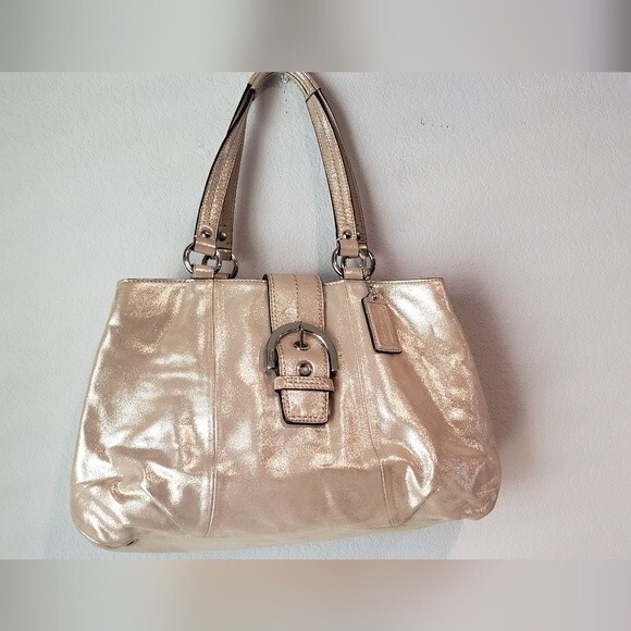 Coach Gold Metalic Purse - Picture 2 of 15